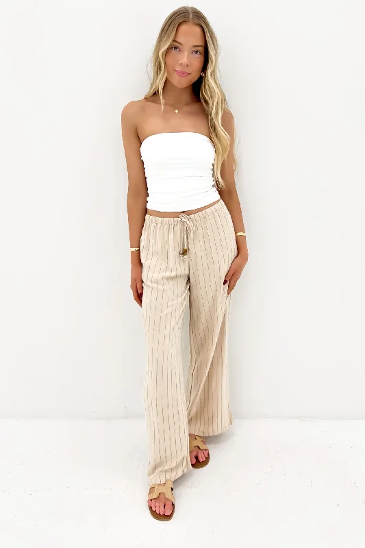 Isla Pant Natural Comfy Zip-Up Pants