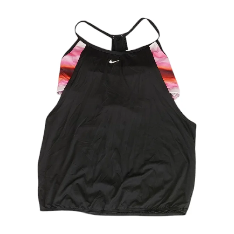 Black Misc Swim Top High-Waist Bikini Set