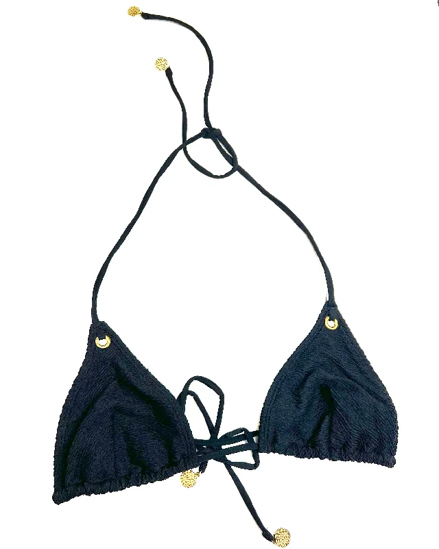 Black Swim Top - Small Plus-Size Bikini Set