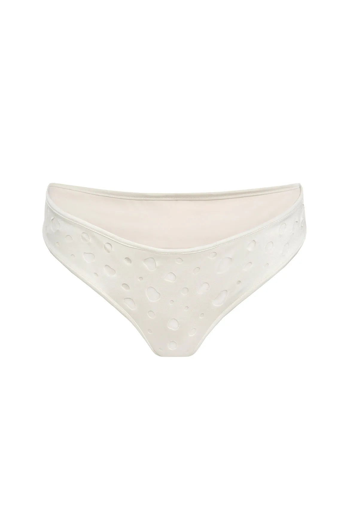 Bottom The Dotted Swimmer Ivory SC Elegant Swimsuit Bottoms