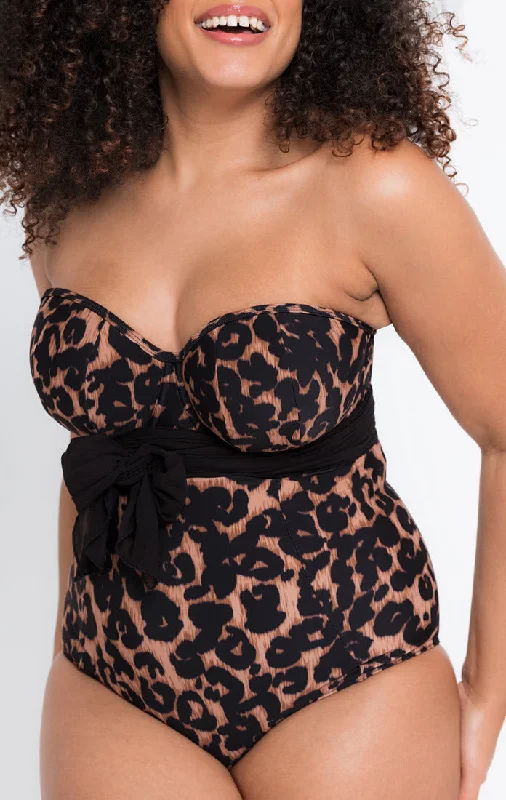 Curvy Kate Swimwear Wrapsody Leopard Multiway Bandeau One Piece CS005600 Vibrant Bikini Bottoms Curvy Kate Swimwear Wrapsody Leopard Multiway Bandeau One Piece CS005600 Vibrant Bikini Bottoms
