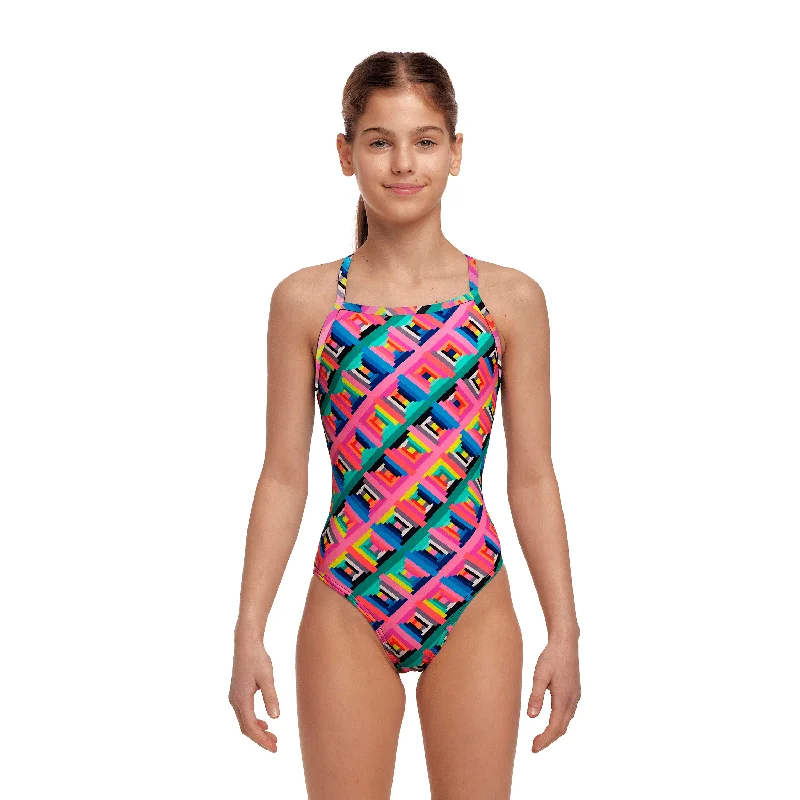 Funkita Cubie Jubie Girl's Tie Me Tight One Piece Swimsuit Classic One-Piece