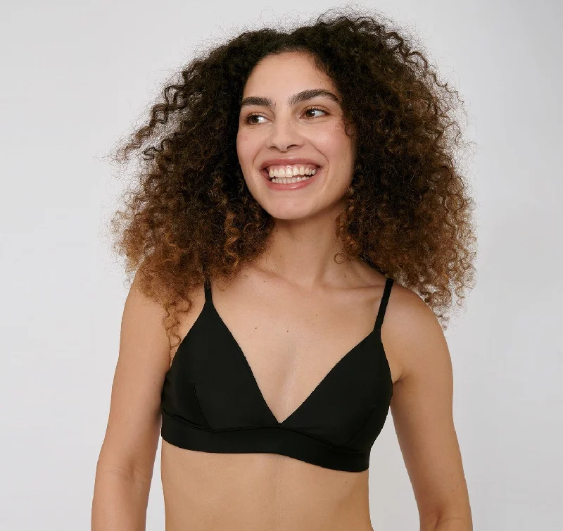 W's Re-Swim Bikini Top - Recycled Nylon Floral Bikini Top