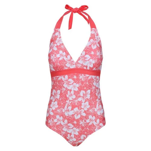 Regatta Womens/Ladies Flavia Hibiscus One Piece Swimsuit Sporty Swimwear Bottoms
