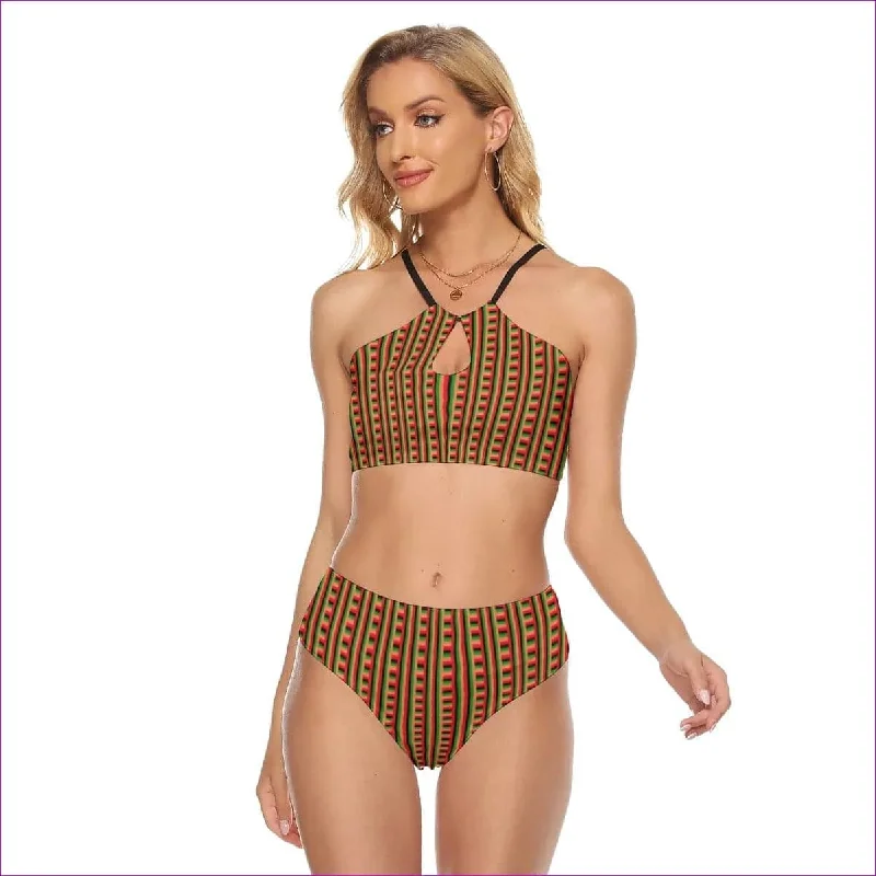 Striped Galore Women's Cami Swimsuit Strapless Swimsuit Top