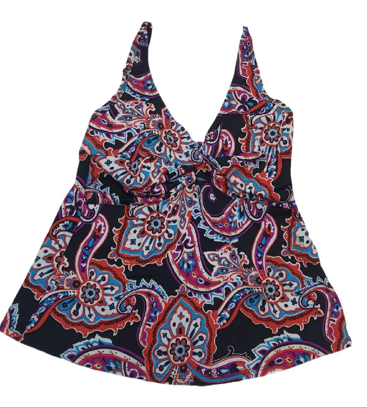 T.H.E. Women's Black V-Neck Adjustable Straps Swim Tankini Top #62 10 NWT Adjustable Strap Swimsuit T.H.E. Women's Black V-Neck Adjustable Straps Swim Tankini Top #62 10 NWT Adjustable Strap Swimsuit
