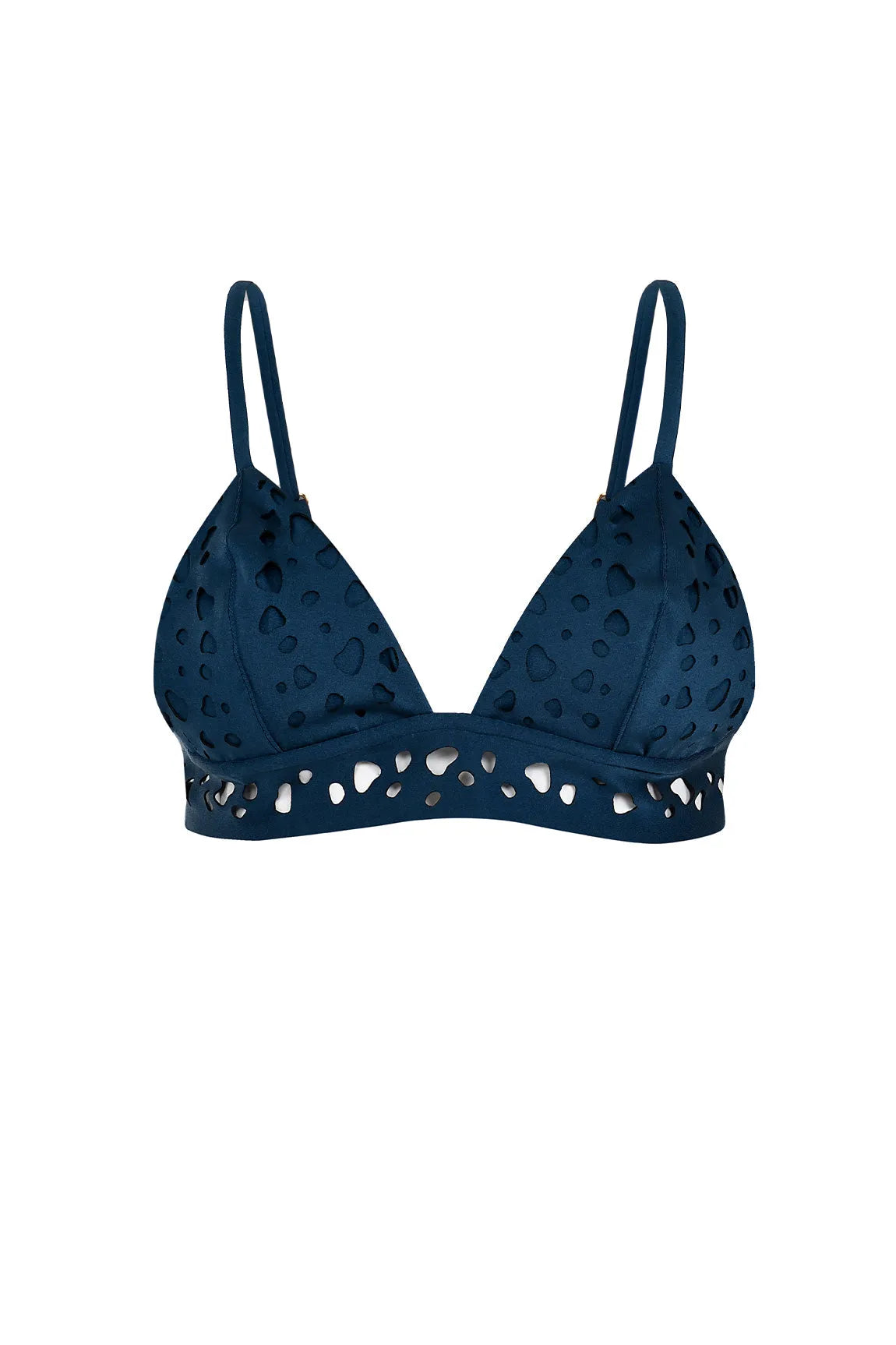 Top The Dotted Swimmer Night Blue Swimsuit with Skirt