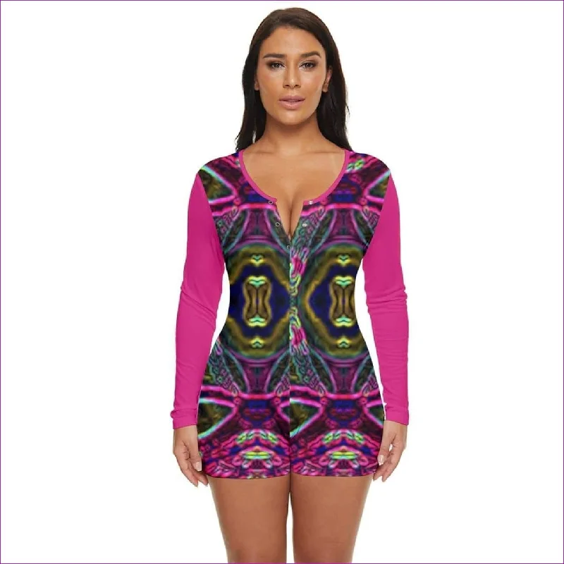 Tribalist Long Sleeve Boyleg Swimsuit High-Cut One-Piece