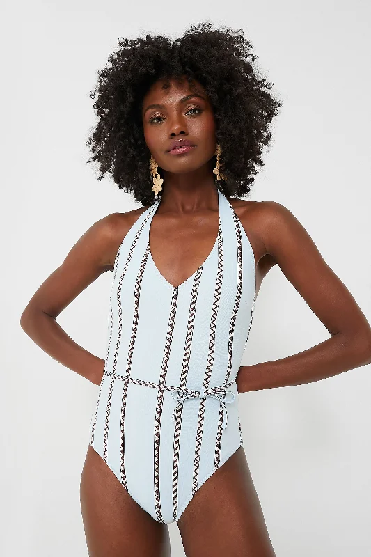 Tutu Blue Lidya One Piece Swimsuit Bold Color Swimsuit