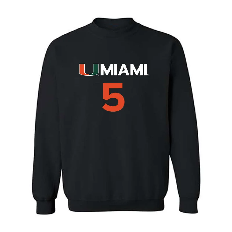 Miami - NCAA Women's Basketball : Ahnay Adams - Replica Shersey Crewneck Sweatshirt Cotton Hoodie Fleece Lining Warmth Miami - NCAA Women's Basketball : Ahnay Adams - Replica Shersey Crewneck Sweatshirt Cotton Hoodie Fleece Lining Warmth
