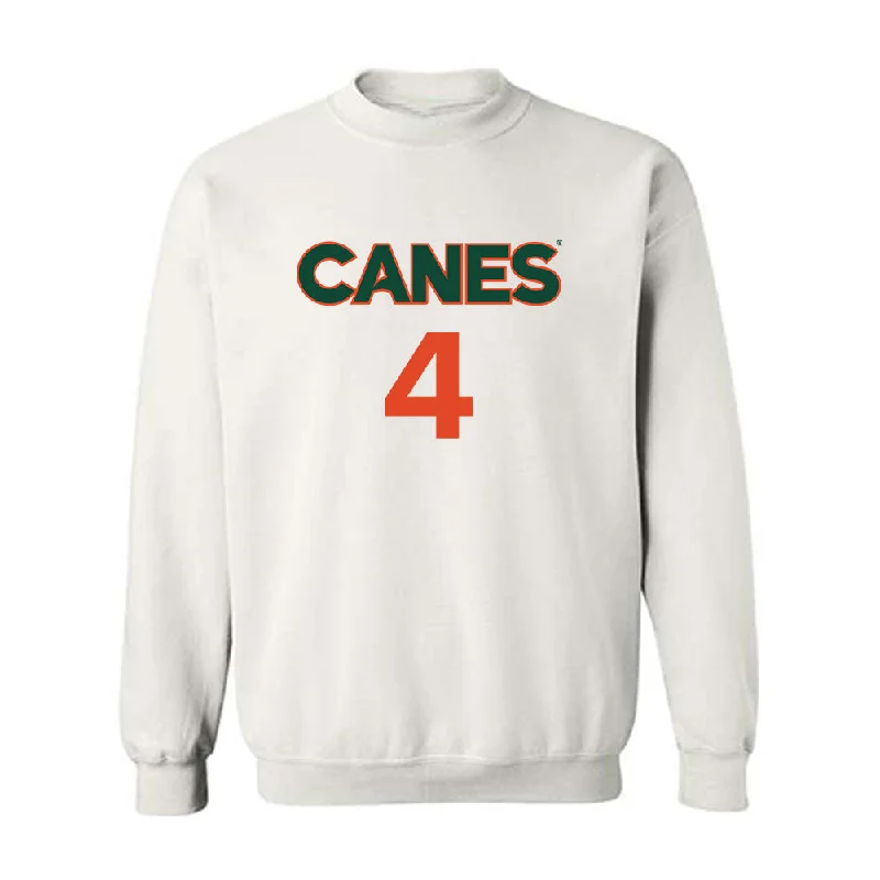 Miami - NCAA Women's Basketball : Jasmyne Roberts - Replica Shersey Crewneck Sweatshirt Oversized Hoodie Comfort Casual Miami - NCAA Women's Basketball : Jasmyne Roberts - Replica Shersey Crewneck Sweatshirt Oversized Hoodie Comfort Casual