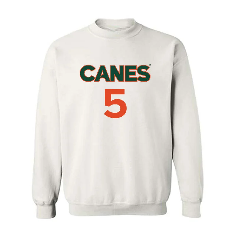 Miami - NCAA Women's Basketball : Ahnay Adams - Replica Shersey Crewneck Sweatshirt Hoodie Crop Top Short Trendy Miami - NCAA Women's Basketball : Ahnay Adams - Replica Shersey Crewneck Sweatshirt Hoodie Crop Top Short Trendy