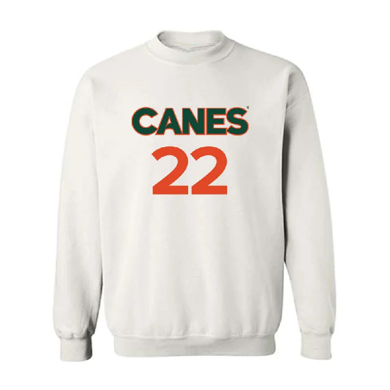 Miami - NCAA Women's Basketball : Simone Pelish - Replica Shersey Crewneck Sweatshirt Hoodie Dress Longline Feminine Miami - NCAA Women's Basketball : Simone Pelish - Replica Shersey Crewneck Sweatshirt Hoodie Dress Longline Feminine