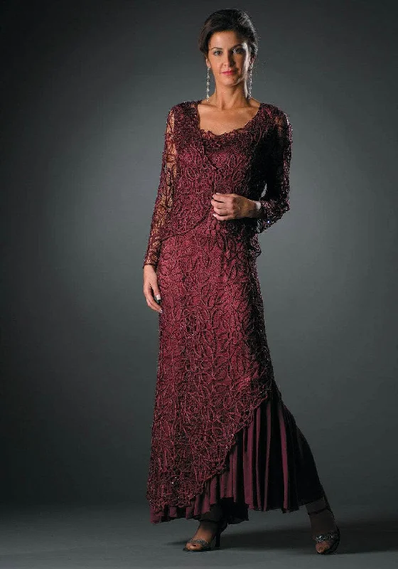 Soulmates C5109 - Two Piece Bolero Jacket And Dress Set Jersey Jacket Tulle Jacket Batik Jacket Soulmates C5109 - Two Piece Bolero Jacket And Dress Set Jersey Jacket Tulle Jacket Batik Jacket