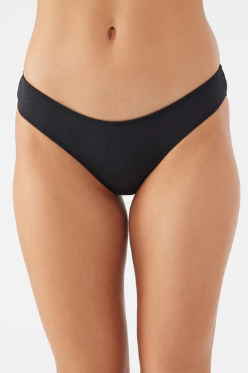 O'Neill Saltwater Solids Matira Swim Bottom- Black Comfortable Tankini Set